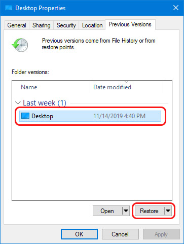 how to retrieve a deleted folder