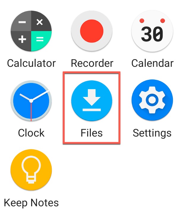 files app android icon