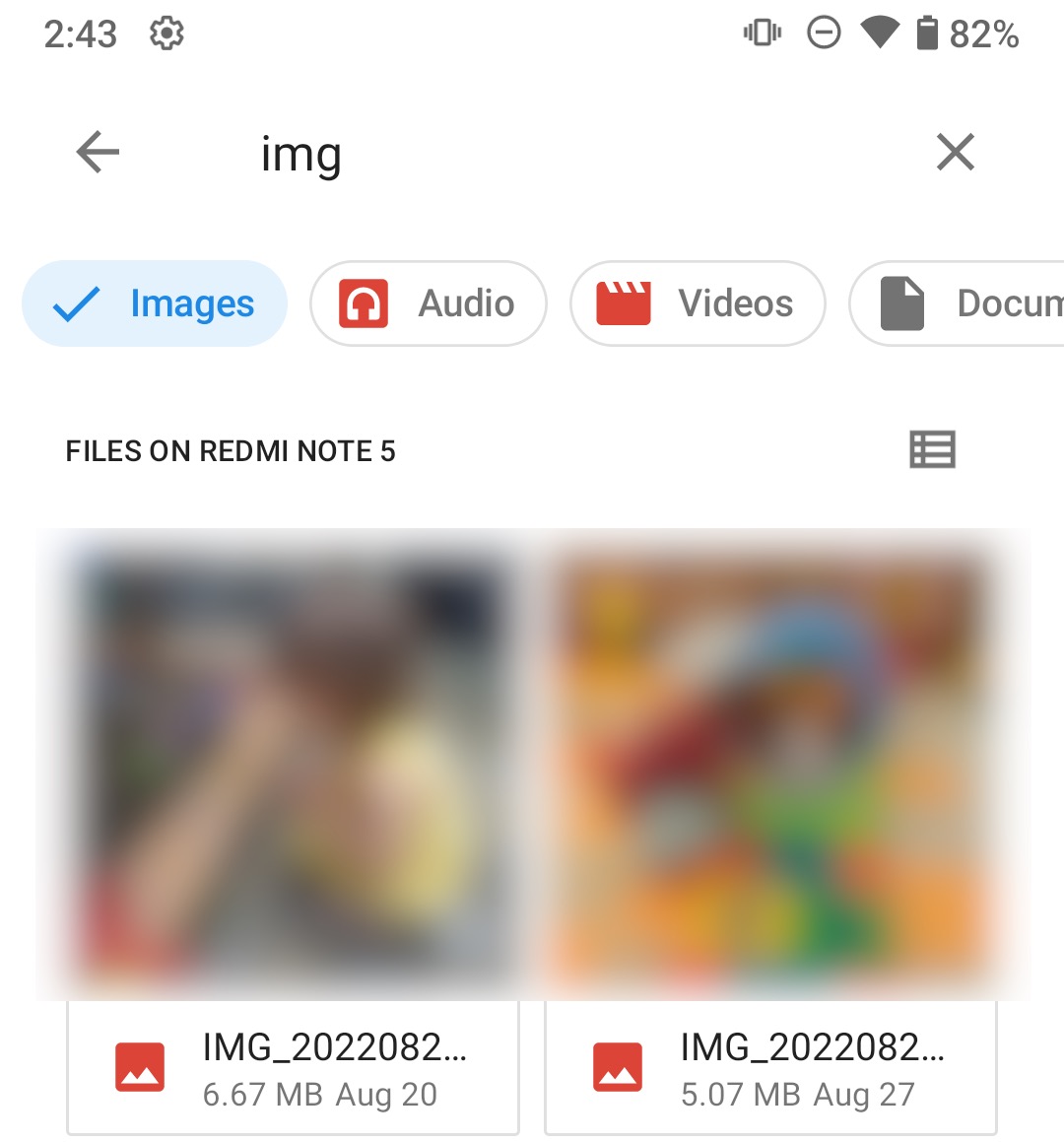 files app img search and filter