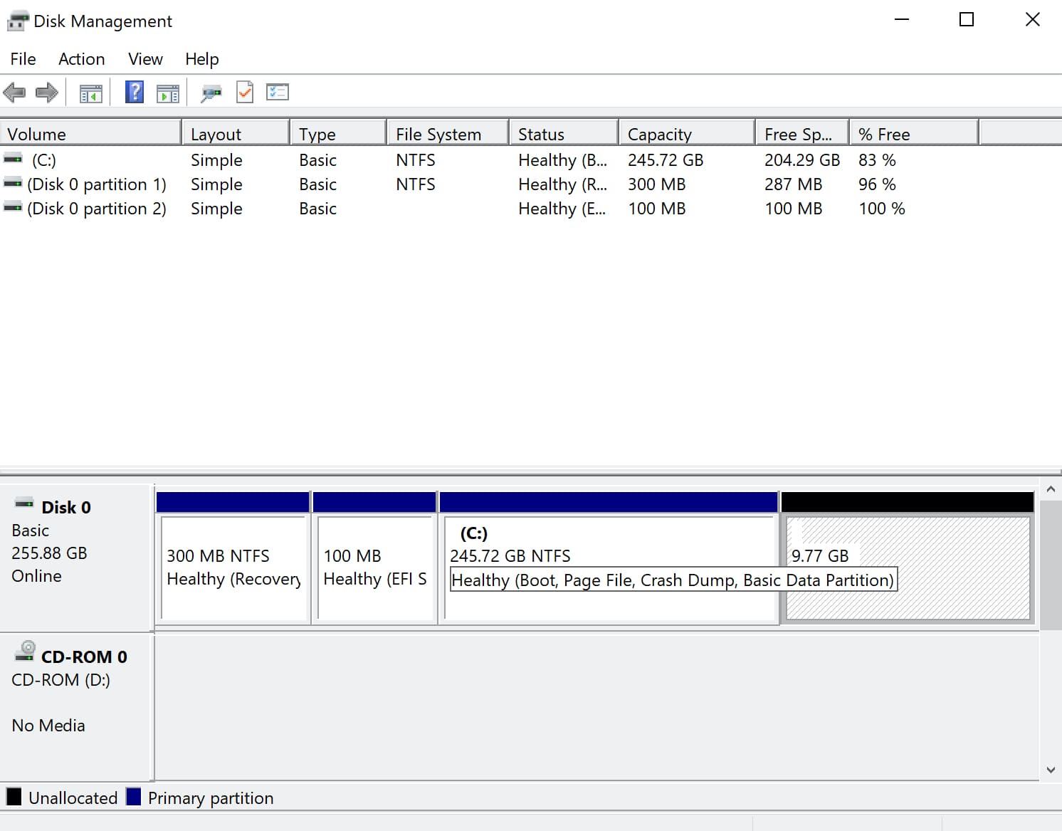 disk management on windows