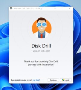install disk drill on computer