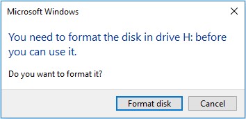 Formatting message on Windows