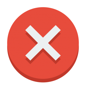 icon depicting error