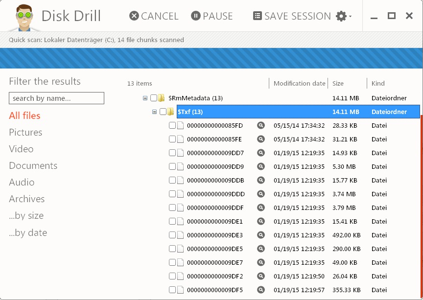 restoring data using disk drill