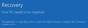 File System Needs Repair
