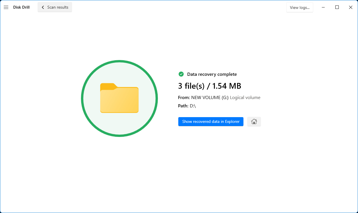 restore files from formatted fat32 drive