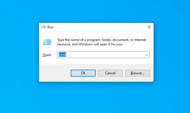 Opening Command Prompt.