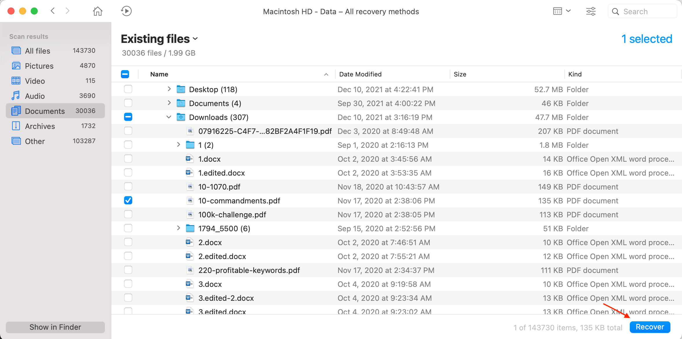 recover overwritten files on Mac via Disk Drill