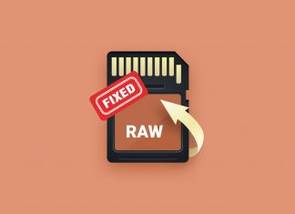 recover raw sd card