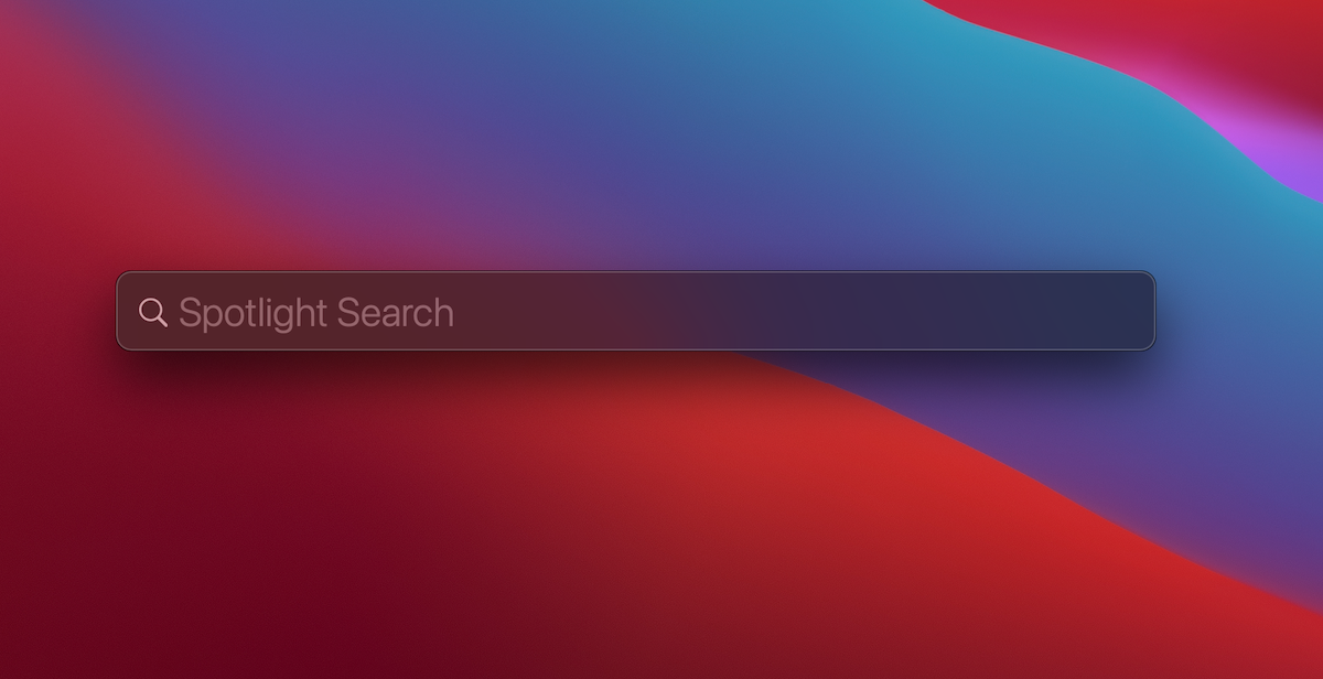search for folder using spotlight search on Mac