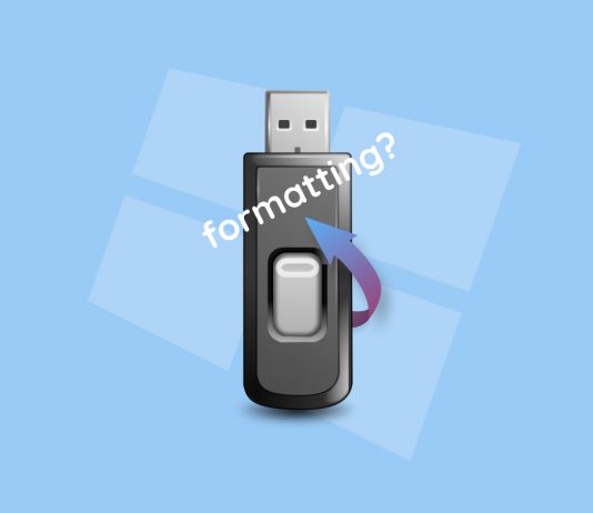 flash drive asking to format