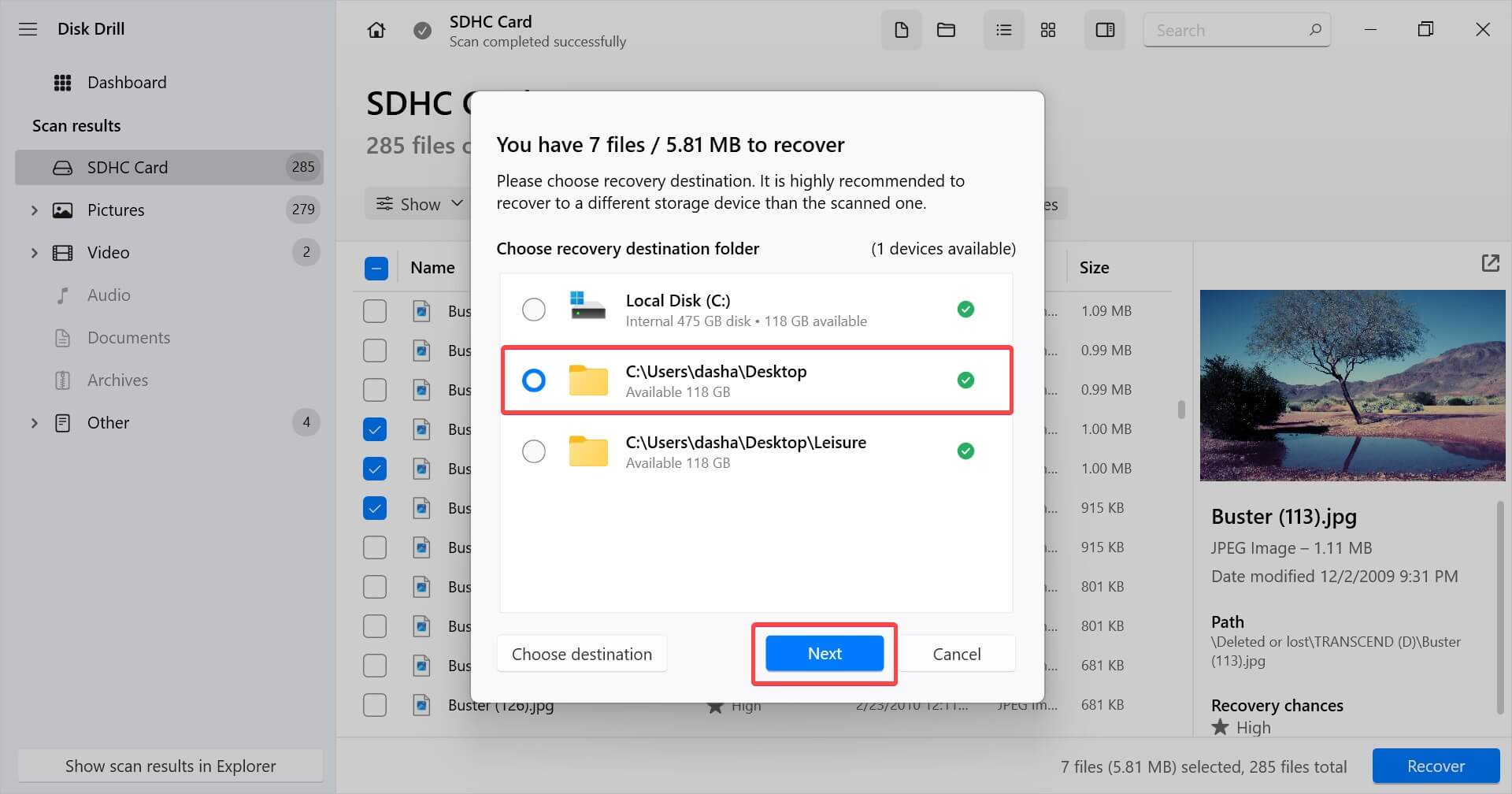 recover files from blank sd card