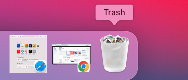 trash icon on dock mac
