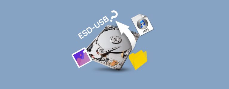 How to Recover Data from a Hard Drive Turned into ESD USB