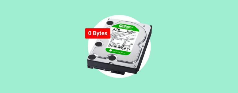 How to Recover Data from 0 Bytes Hard Drive and Fix the Issue