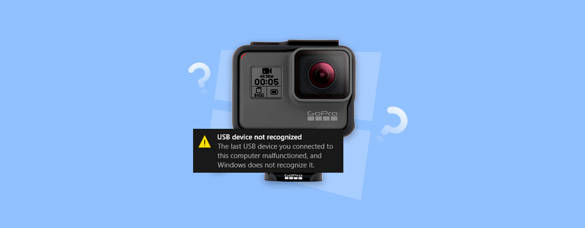 gopro is not showing up