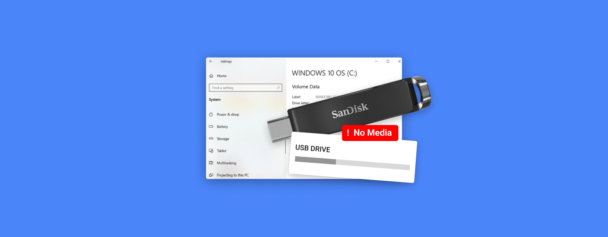 Buena suerte Abundantemente Mala fe USB Drive Shows "No Media" in Disk Management: 6 Ways to Fix