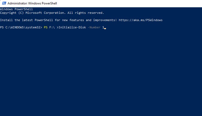 executing cmdlet in powershell