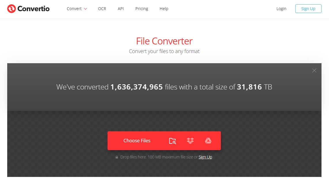 Converting NEF files using Convertio