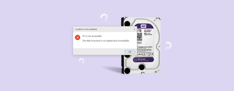 The Disk Structure is Corrupted and Unreadable: How to Fix