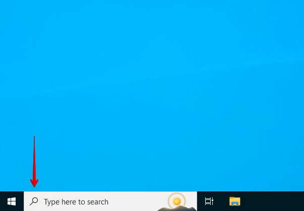 Searching for data using Windows Search.