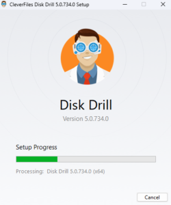 disk drill setup