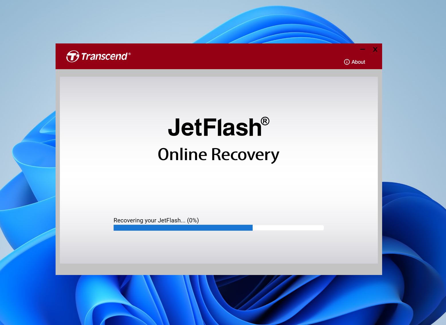 Transcend JetFlash USB Recovery software.