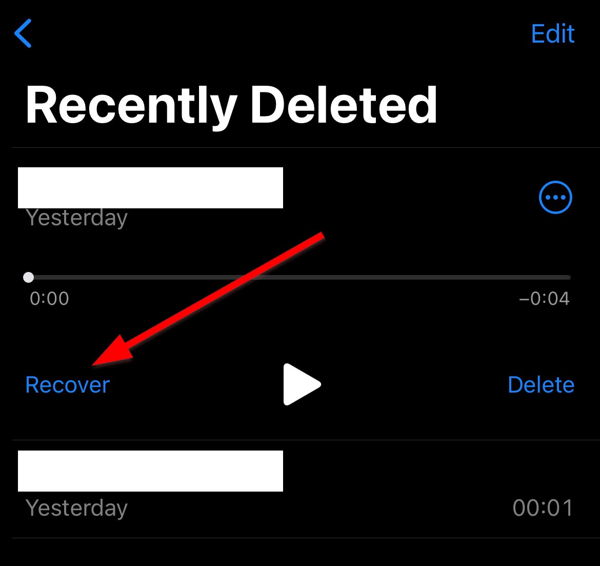 Recover iPhone