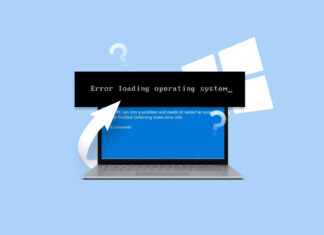 error loading operating system