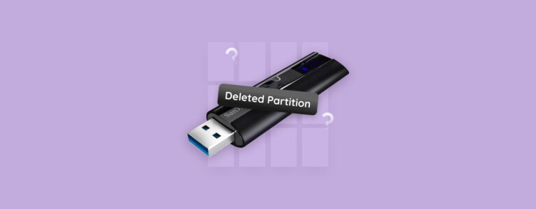 How to Recover Deleted Partition on a USB Drive