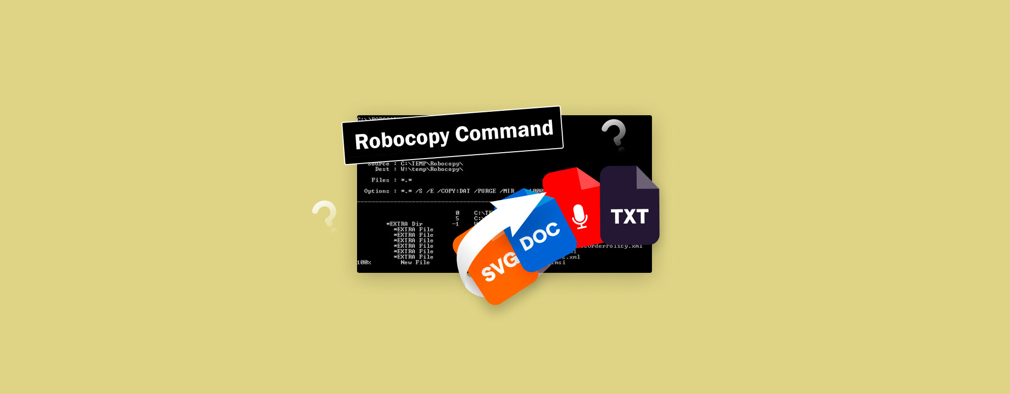recover files deleted by robocopy /mir
