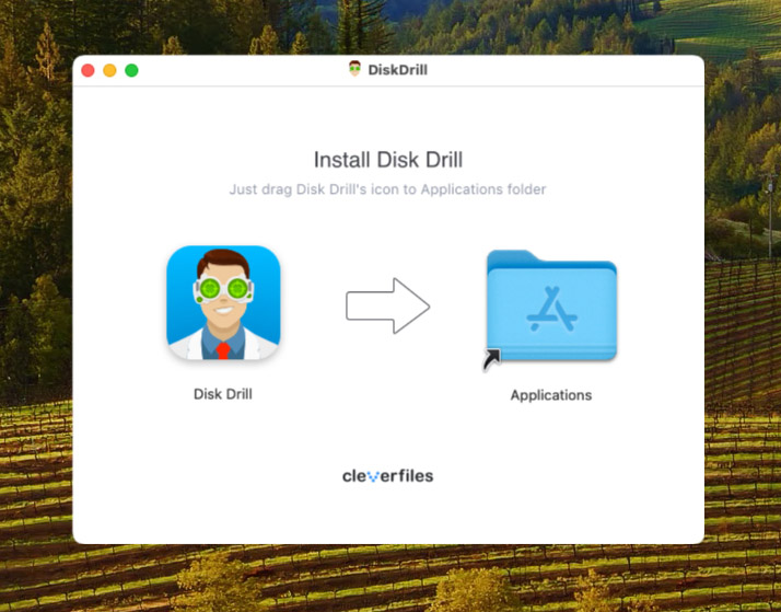 Imnstall Disk Drill on Mac