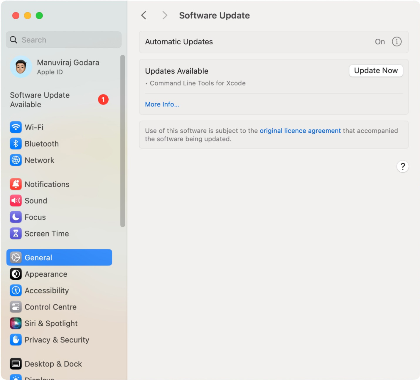 MacOS tjek for opdateringer
