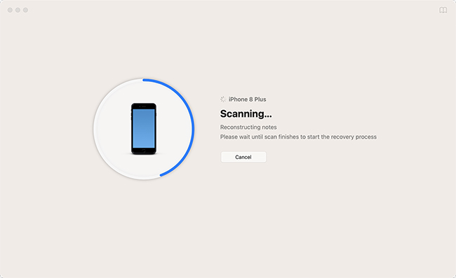 Disk Drill iPhone recovery process