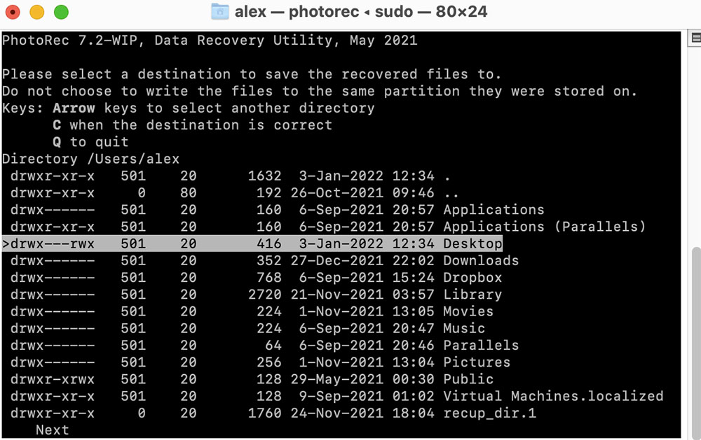 photorec mac file recovery